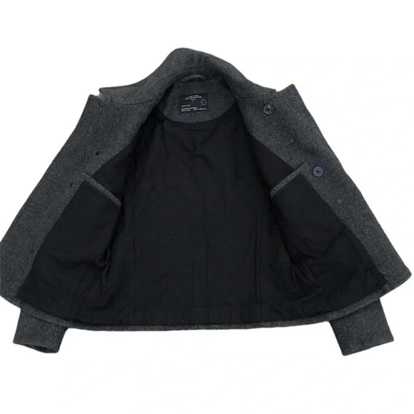 AllSaints Spitafield Black Wool Coat Women’s - Picture 4 of 9